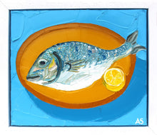 Load image into Gallery viewer, Sea Bream on an Ochre Plate
